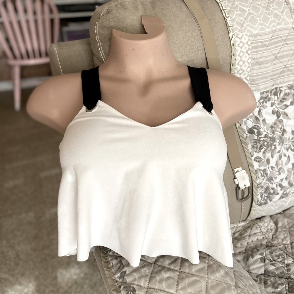 Black and white zara top